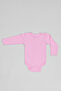 Long Sleeve 100% Cotton Snap-On Baby Bodysuit - Flexible Soft Bodysuit 0-36 Months - 2
