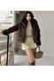 Women's Trend Model Lined Brown Faux Fur Jacket - 2