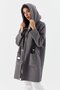 Hooded Pocket Long Cardigan Anthracite - 2