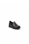 Black Leather Orthopedic Women's Casual Shoes - 4