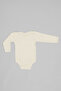 Long Sleeve 100% Cotton Snap-On Baby Bodysuit - Flexible Soft Bodysuit 0-36 Months - 2