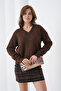 Women's Yak Adantel Detail Soft Textured Knit Sweater - 3