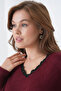 Women's Yak Adantel Detail Soft Textured Knit Sweater - 2