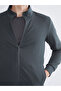 Southblue Gray Mock Neck Men's Zippered Sweatshirt W58465Z8 - 3