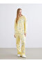 Lcw Young Yellow Crew Neck Printed Women's Pajamas Set