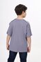 Boy's Printed Crew Neck Short Sleeve T-Shirt - Piped Detail - 3