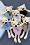 1 Piece Plush Teddy Bear Buckle Hairy Bagel Buckle Bun Buckle - 2