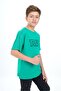 Boy's Printed Crew Neck Short Sleeve T-Shirt - Piped Detail - 3