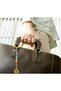 Natural Stone Chakra Lotus Design Bag Ornament Natural Stone Accessory Bag Charm Keychain Nbag0002 - 4