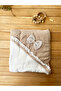 Cotton 75X75 Bowknot Baby Towel / Swaddle - Brown - 2