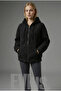 Plush Long Sleeve Hooded Cardigan with Kangaroo Pocket Oversized Winter