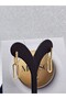Xuping Twisted Chain Model Gold Color Steel Earrings - 2