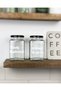 Turkish Coffee Filter Coffee 2-Piece Glass Storage Jar Set Kitchen Decoration Coffee Corner Box