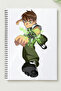 غلاف كرتوني حلزوني معدني غير مبطن من نوع BEN10 A5، دفتر ملاحظات BEN10