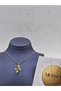 Snake Model Gold Color Zircon Stone Steel Necklace - 2