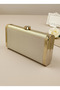 Ten Gold Complete Metal Frame and Crystal Embroidered Glittery Satin Evening Dress Bag Wedding Engagement Graduation - 6