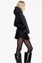 Women's Softshell Hooded Thermal Puffer Jacket with Sleeves and Two Pockets - 5