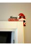 Merry Christmas Door Top Decoration – Christmas Themed Decorative Santa Figure (New Year's Door Ornament) - 3