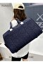 Floral Travel Duffel Bag Large Capacity Lightweight Waterproof Oxford Fabric Multipurpose Shoulder - 4