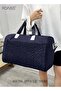 Floral Travel Duffel Bag Large Capacity Lightweight Waterproof Oxford Fabric Multipurpose Shoulder - 3
