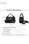 Women's Tote Bag, Oxford Cloth Detachable Shoulder Strap Handbag, Multi-Pocket Messenger Bag, Stylis - 5