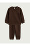 Özmarka New Season Dinosaur Printed Boys' Sweatshirt and Sweatpants - 2