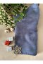 Mineleşarp Gray Color Monogram Jacquard Shawl Never Slips or Wrinkles - 4
