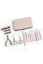 18-Piece Professional Pedicure And Manicure Tool Kit Rose Gold - 2