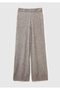 Women's Anthracite Melange Wool and Cashmere Blend Ribbed Detailed Knitwear Pants - 2