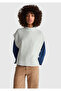 Women's cream wool blend ribbed sleeveless sweater
