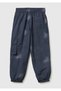 Boy's beige-dark pink Printed pocketed elastic waist jersey jogger pants - 2