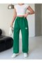 Women's Sweatpants - Relaxed Fit, White Embroidery Detailed Jogger Pants - 5