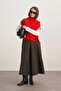 Women's Tie-Dye Detailed Knit Sweater Red - 2