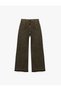 Buttoned Pocket Wide Leg Washed Jean Trousers - Wide Leg Jeans - 2