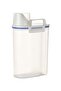 2L Portable Plastic Rice Storage Box Container With Measuring Cup - White