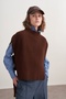 Women's Tie-Dye Detailed Knit Sweater Brown