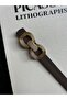 Knack Interlocking Ring Patterned Women's Gold Buckle Belt Coat Belt Dress Belt Trouser Belt - 3
