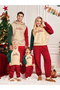 Unisex Two-Color Merry Christmas Print Family Matching Top and Bottom Set (Sizes Must Be Added Separately to the Cart) - 2