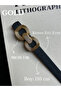 2-Piece Knack Interlocking Ring Patterned Women's Gold Buckle Belt Coat Belt Dress Belt Trouser Belt - 4