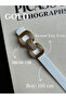 Knack Interlocking Ring Patterned Women's Gold Buckle Belt Coat Belt Dress Belt Trouser Belt - 4