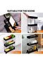 3-Tier Slim Rolling Storage Cart – Slide-Out Organizer, White - 7