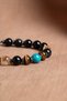 Certified Turquoise(Turquoise)-Citrine-Tiger's Eye-Obsidian Natural Stone Macrame Bracelet Odt045 - 4