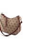 Dark Beige - Claret Red Monogram Women's Shoulder Bag Sp1259 - 6