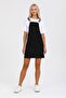 Blue Strap Mini Jean Pocket Salopet Women's Dress - 5