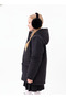 Girl's Black Fur Lined Waterproof and Windproof K Hooded Winter Coat & Coat & Parka - 2