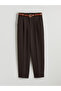Esvab • Modern & Distinctive Belted Carrot Fit Women's Pleated Trousers - 6