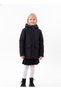 Girl's Black Fur Lined Waterproof and Windproof K Hooded Winter Coat & Coat & Parka - 5