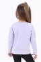 Girls' Printed Crew Neck Long Sleeve Striped T-Shirt - 4