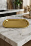 6-Piece Baton Gold Color Metal Presentation Tray, Gold Color Service Tray, Presentation Tray - 7
