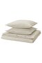 Double Duvet Cover Set, Beige-White, 240X220/50X60 cm - 3